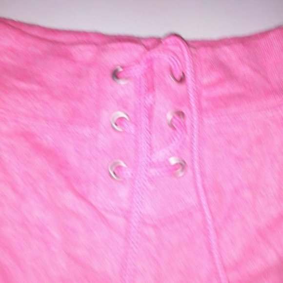 Victoria Secret PINK High Waist Short Small Solid Pink Sleepwear Bottom New With - Picture 4 of 6